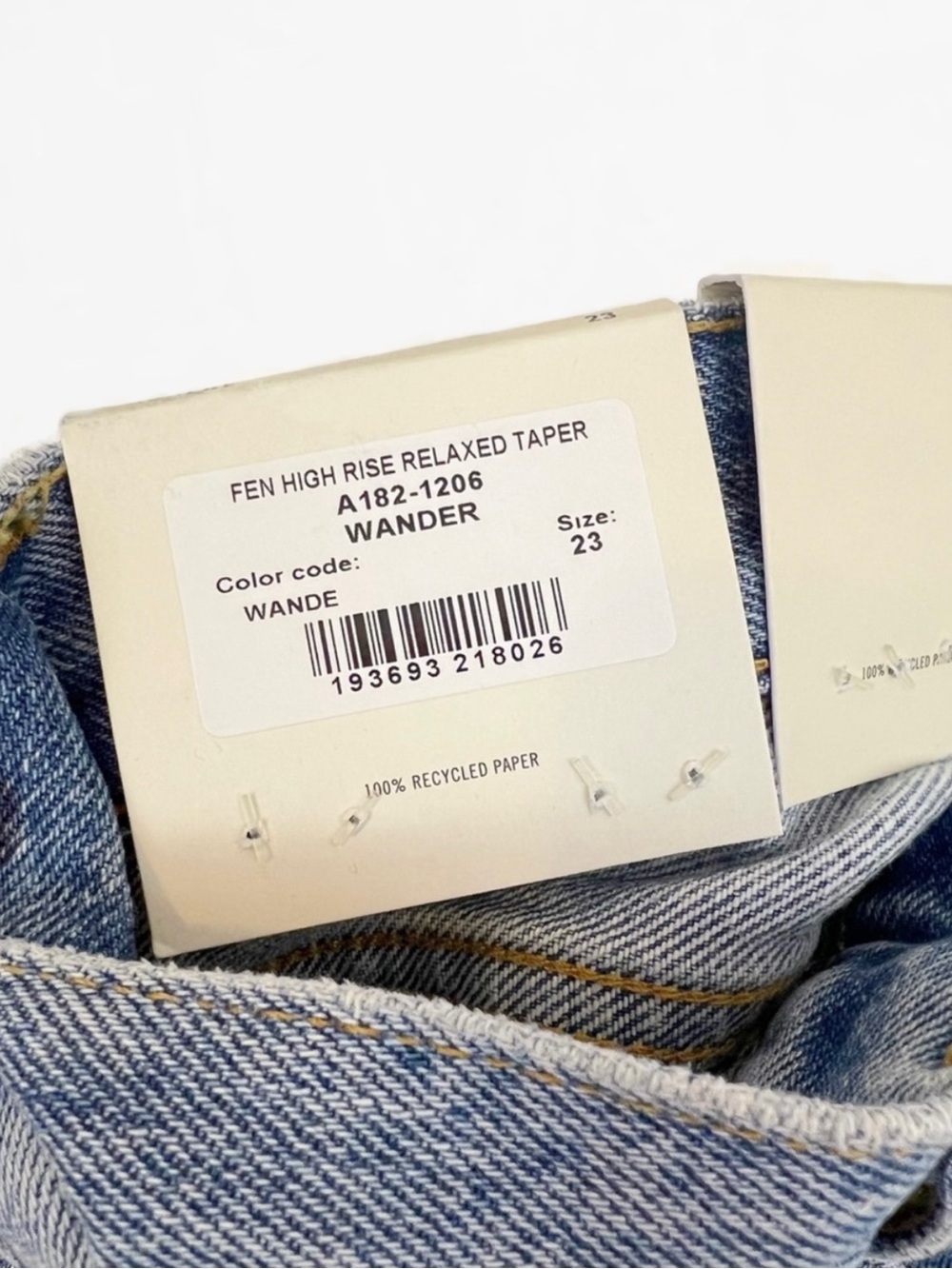 NWT • AGOLDE Fen High Rise Straight Leg Jeans - Picture 9 of 11